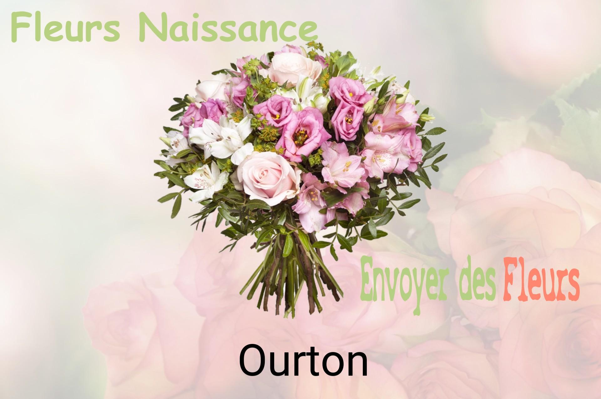 Bouquet de fleurs de naissance livré à Ourton